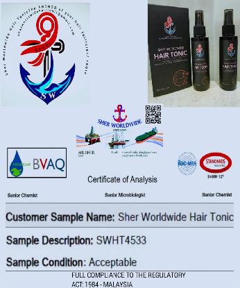 SHER WORLDWIDE HAIR TONIC - NATURAL HAIR GROWTH SERUM